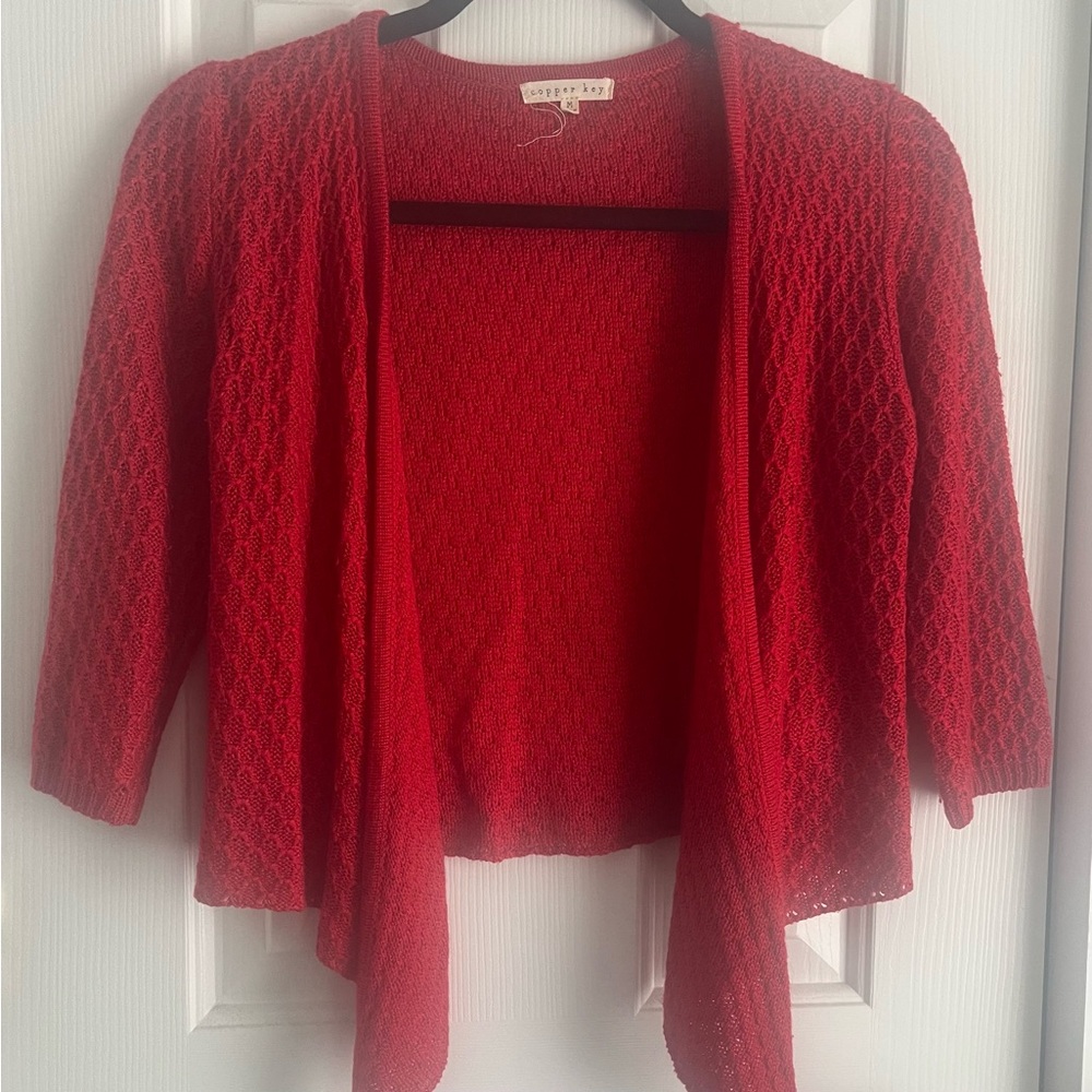 Copper Key Cardigan Red Medium Girls
